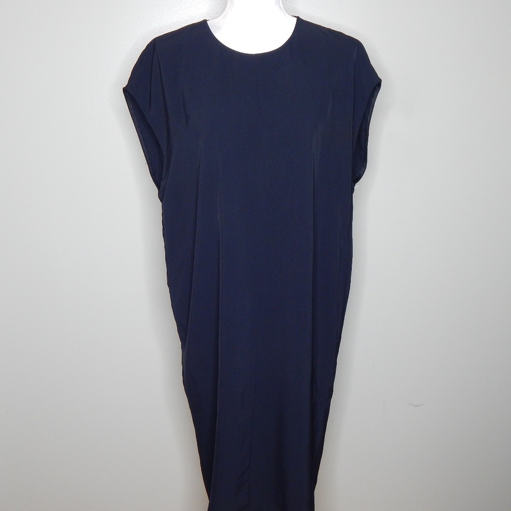 everlane women black long dress SZ 6